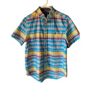 Polo Ralph Lauren Plaid SS Button Down Shirt Boys XL (18-20)